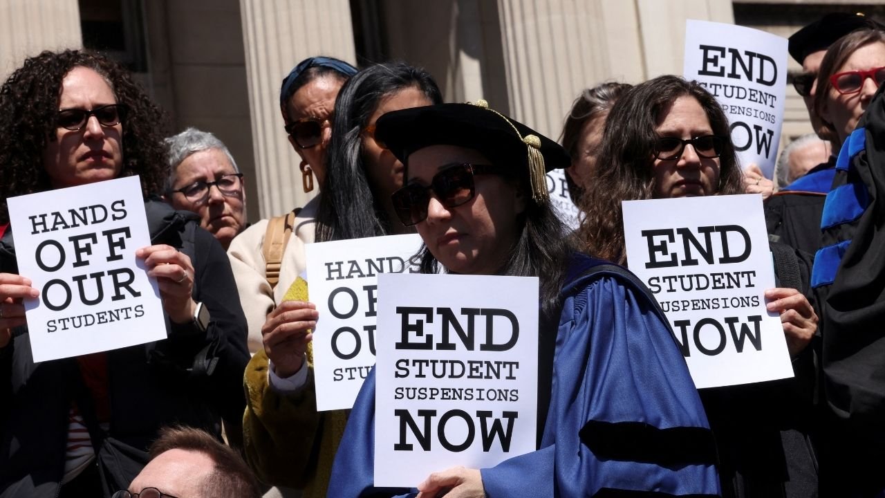 Tensions flare at US universities over Gaza protests