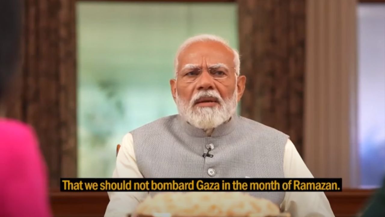 Modi claims to have stopped war in Gaza during Ramzan