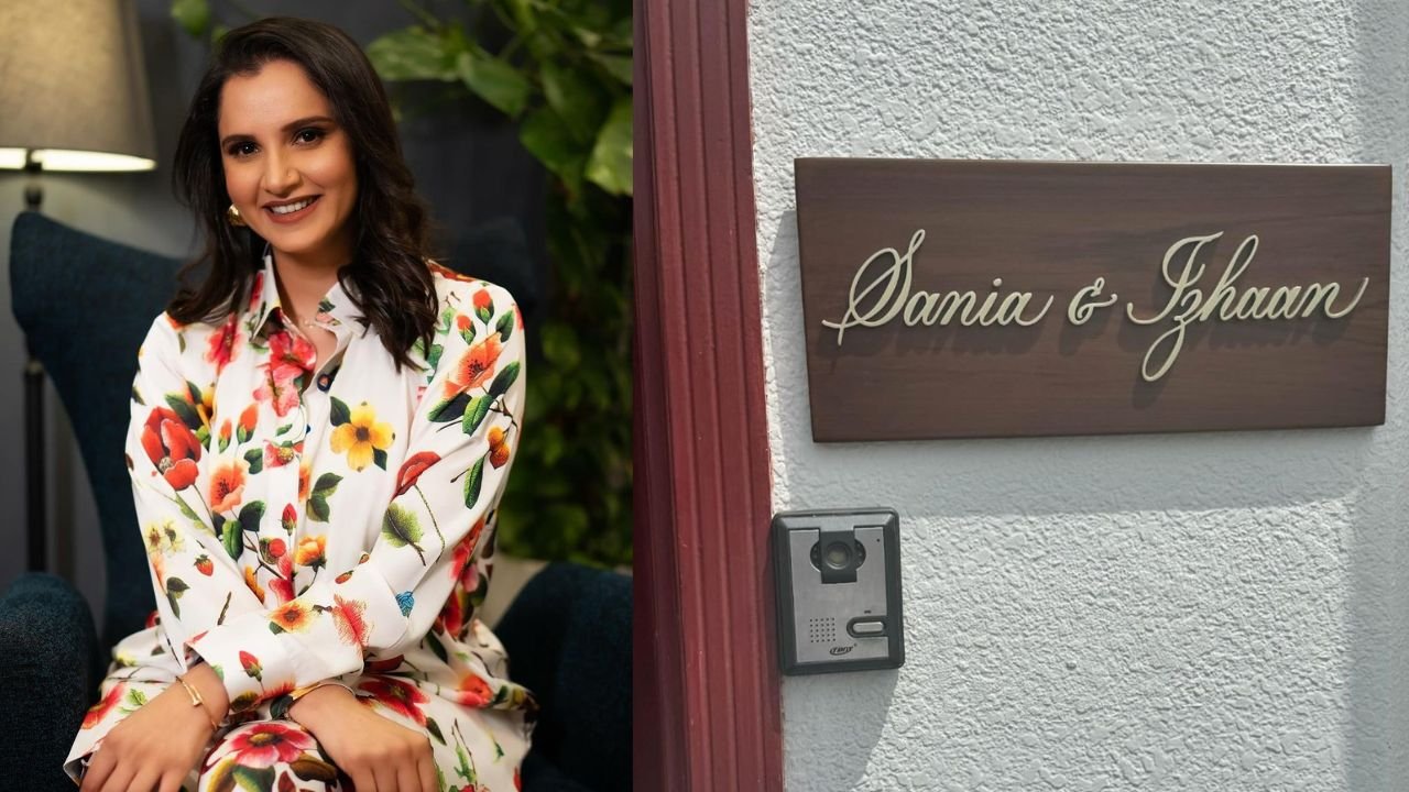 Sania Mirza kay ghar kay darwazay pay kya likha hai?