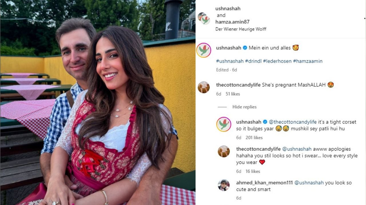 Ushna Shah’s hilarious response to speculation of pregnancy