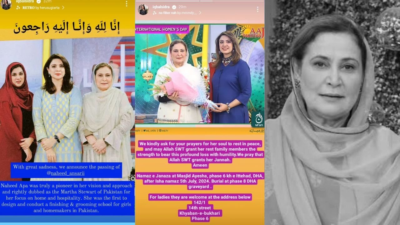 Renowned Pakistani chef Naheed Ansari passes away