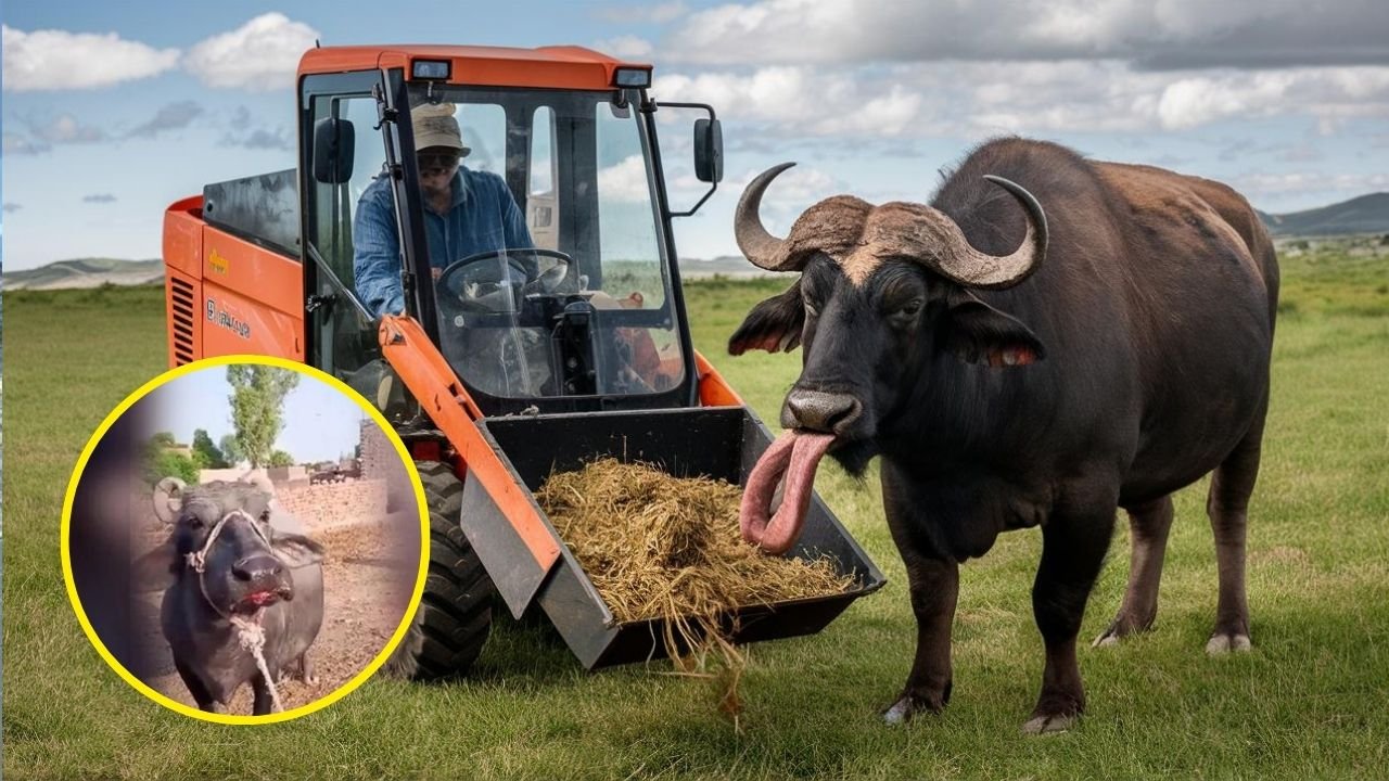 Man cuts buffalo’s tongue for eating his fodder