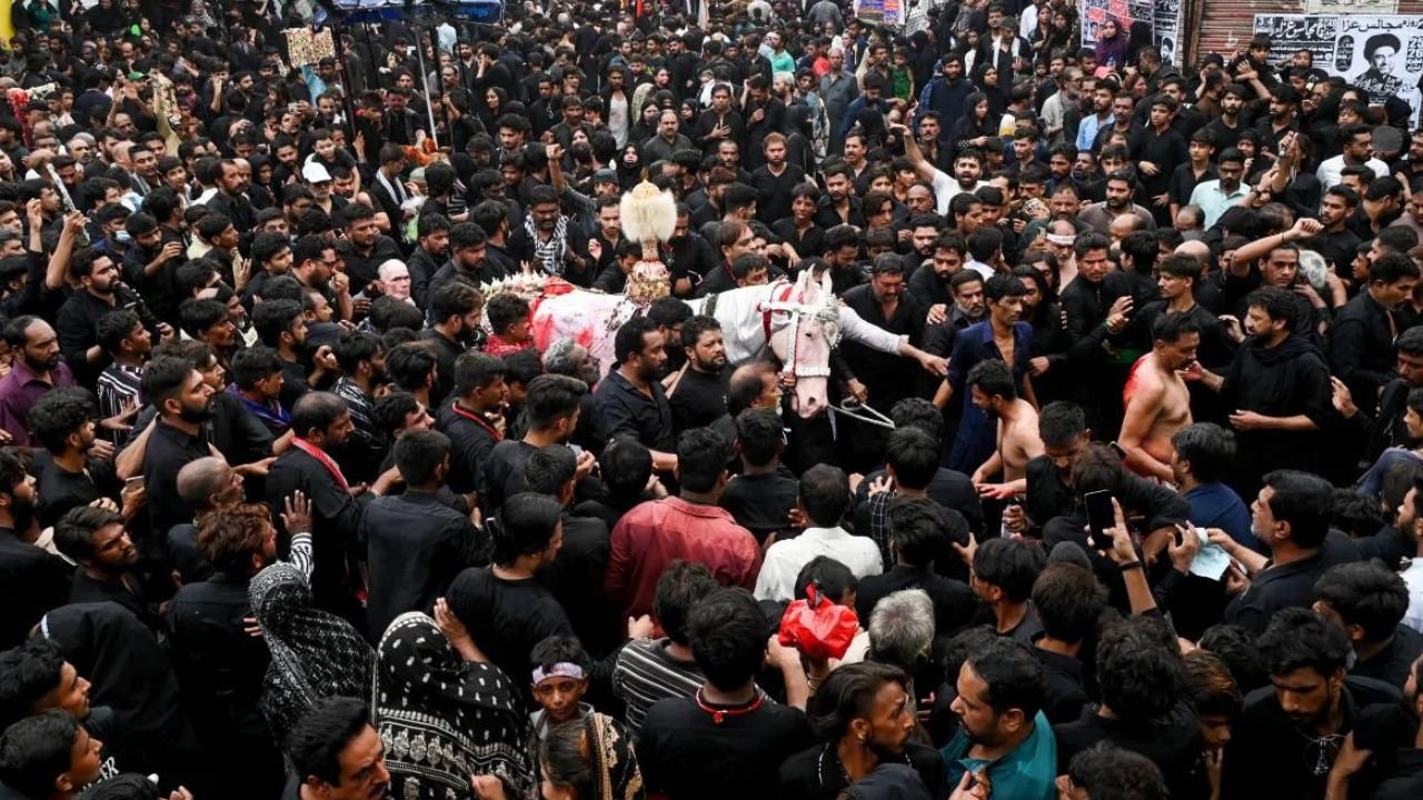 Processions underway across Pakistan amid tight security as mobile services remains disabled