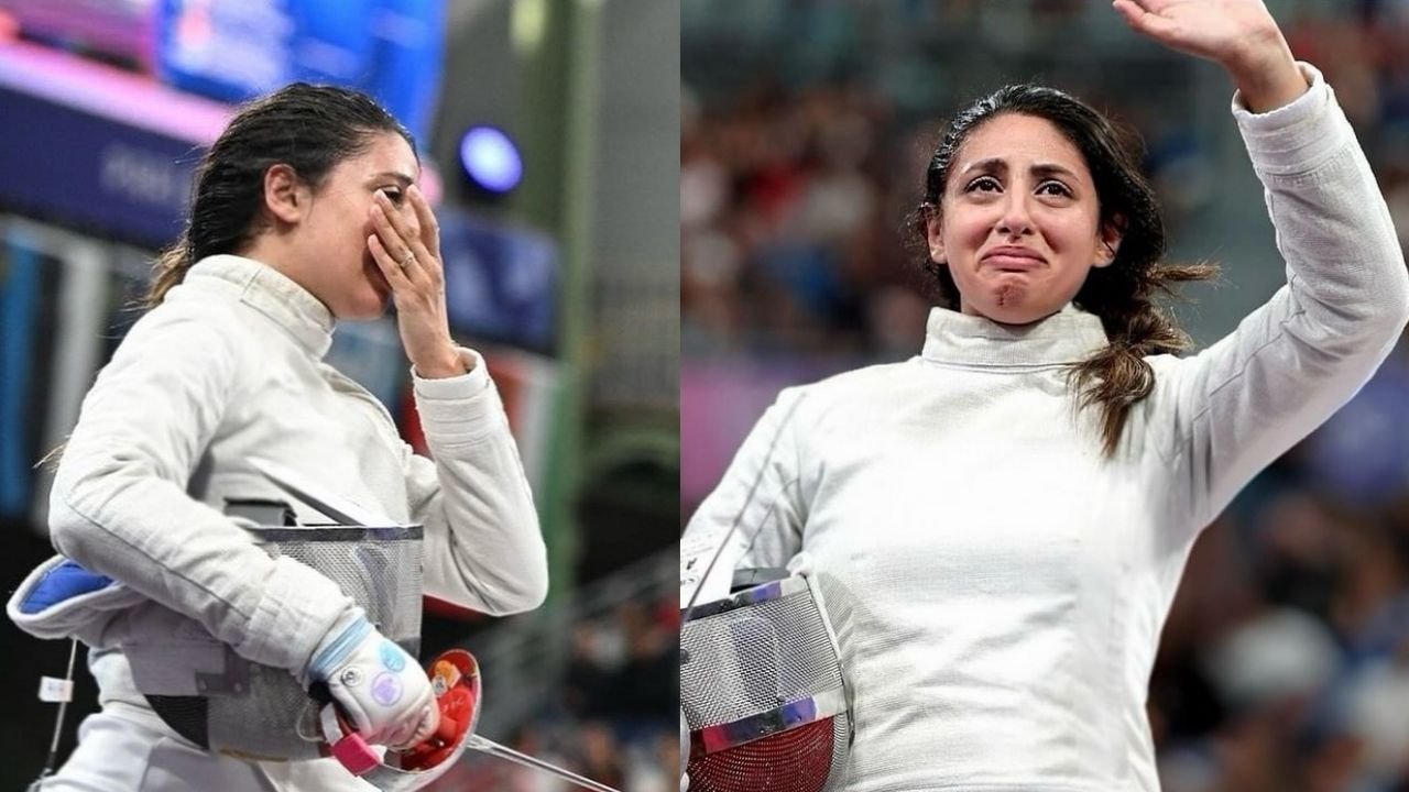 Nada Hafez, a seven month-pregnant Egyptian athlete at the Olympics