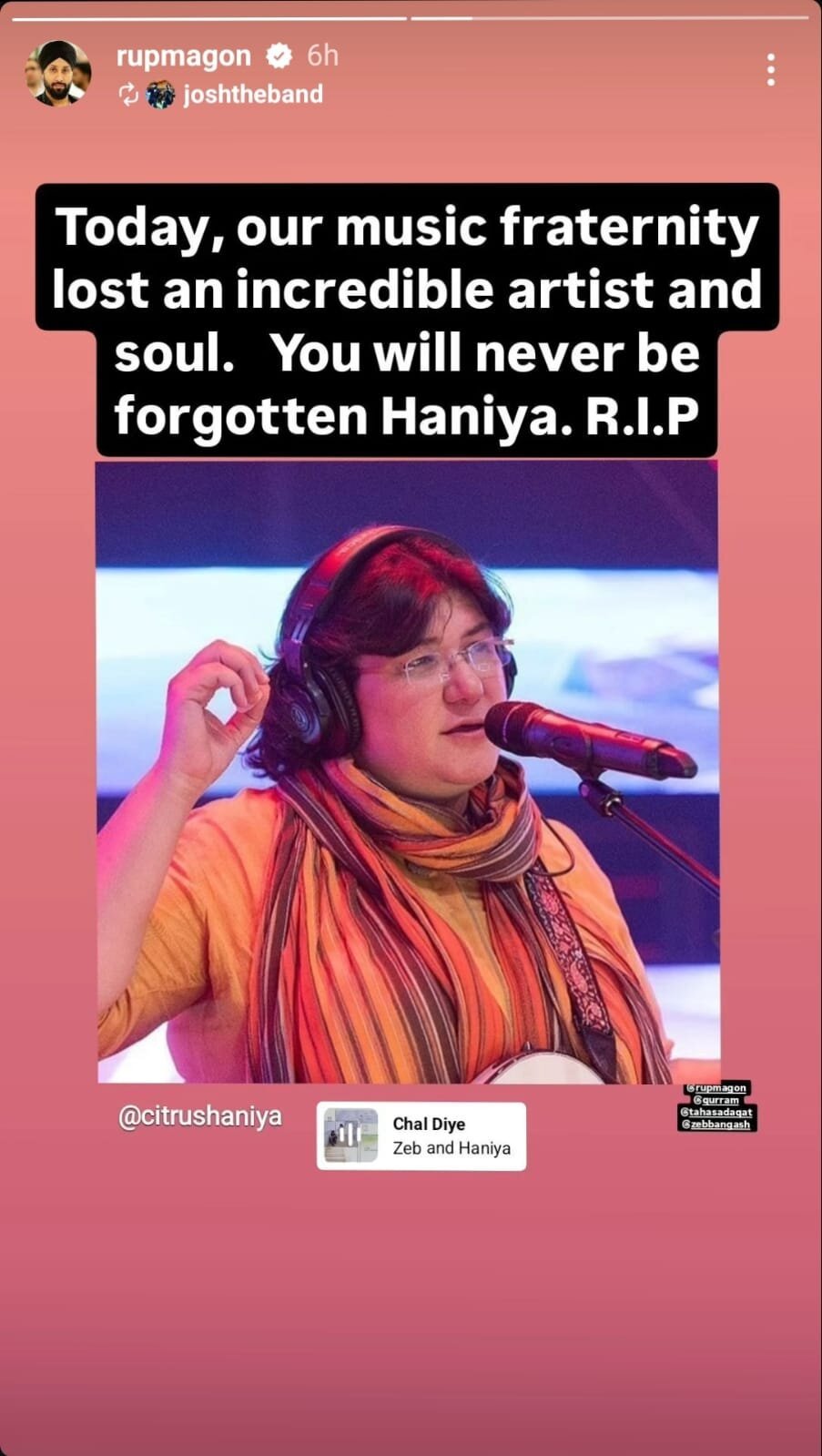 Pakistani celebrities pay heartfelt tributes to Haniya Aslam