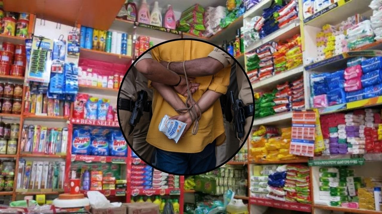 Boy arrested in Mandi Bahauddin for stealing milk packet from grocery shop