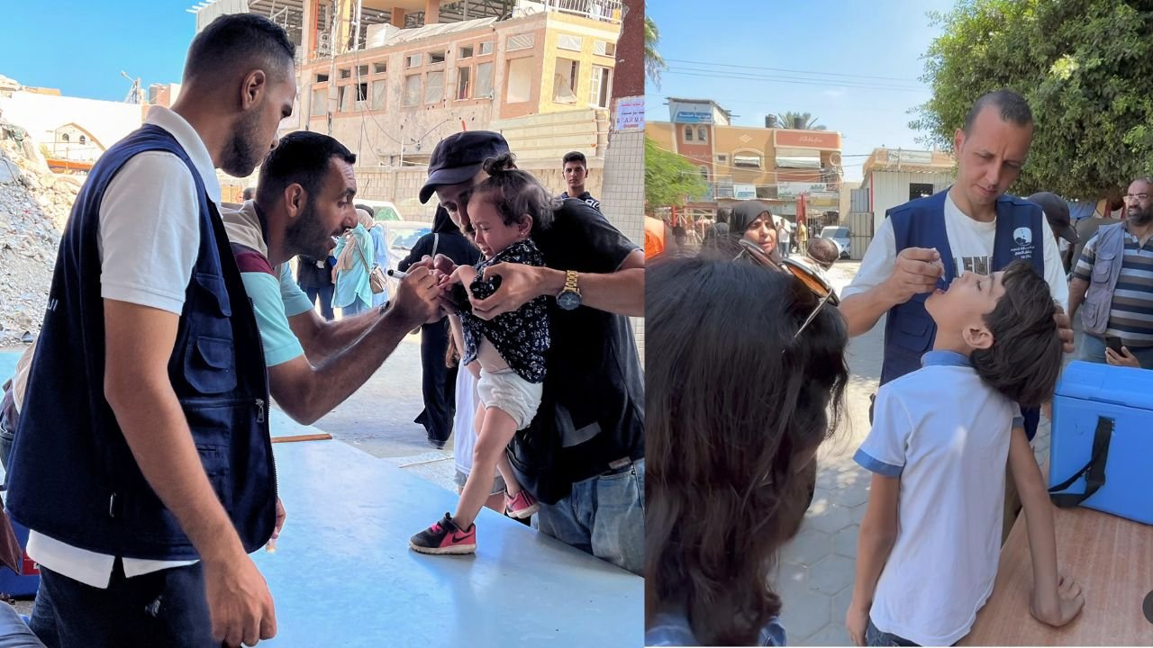 WHO says early polio vaccination targets in Gaza surpassed