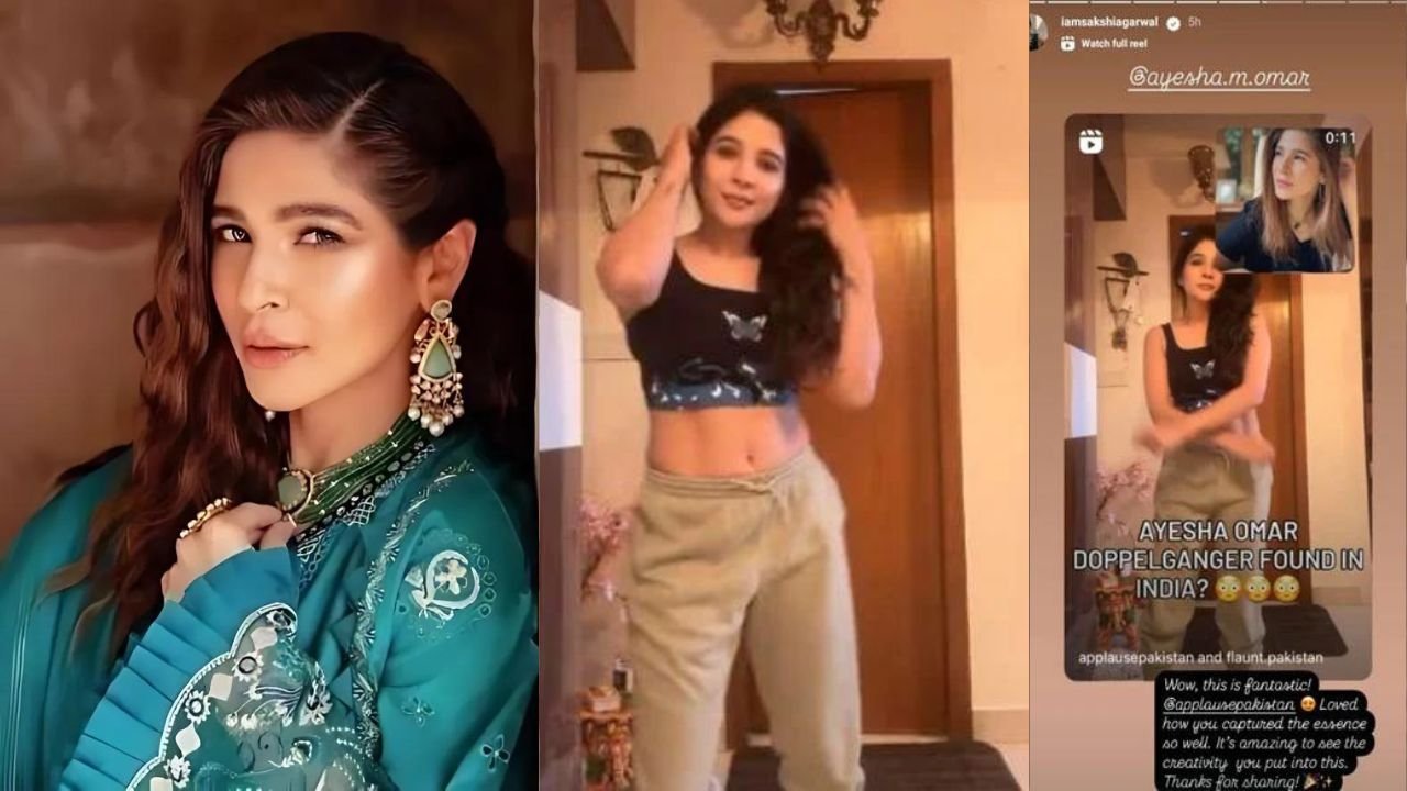 ‘Is it AI or my doppelganger?’ Ayesha Omar gets confused over viral video