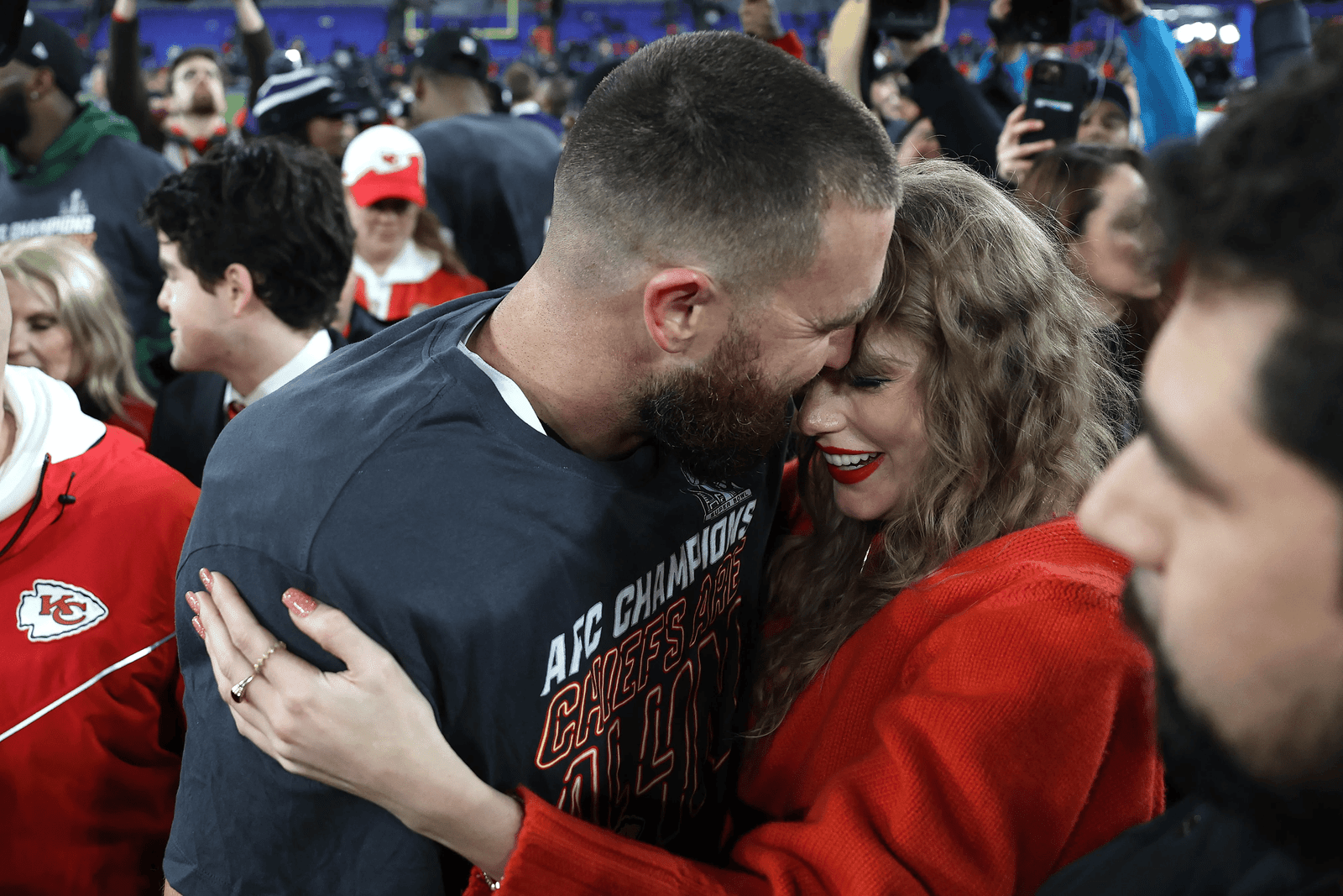 Taylor Swift and Travis Kelce