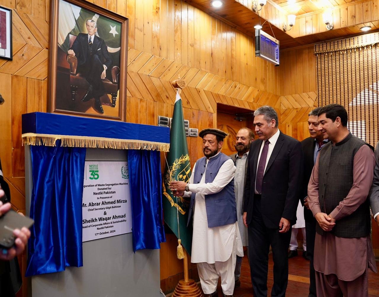 Clean Gilgit-Baltistan Project by Nestlé Pakistan sees installation of first waste segregation machine in Gilgit