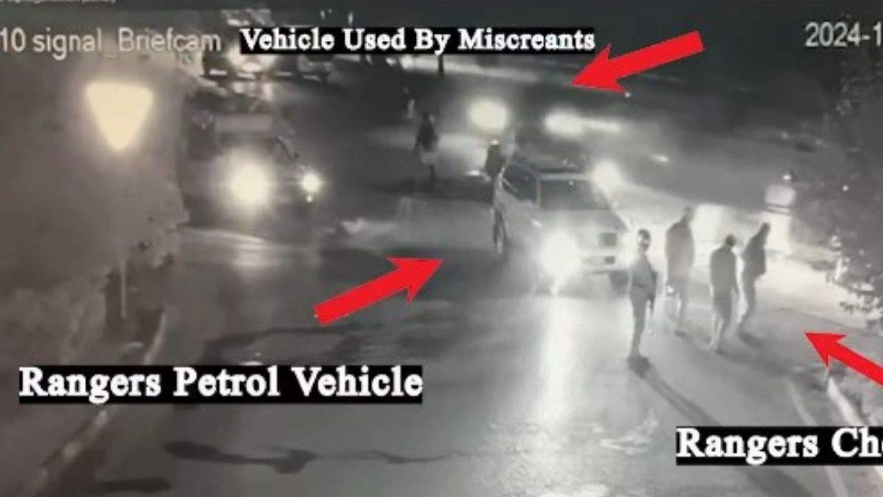 CCTV footage debunks claims of Rangers’ vehicle crushing security personnel